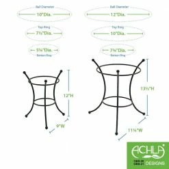 Achla Designs Multi-Use Stand for Planter, Birdbath, Ball, 11.25 in. Tall Black Powder Coat Finish 12 Achla Designs Multi-Use Stand for Planter, Birdbath, Ball, 11.25 in. Tall Black Powder Coat Finish -Achla Designs Shop achla designs decorative garden stakes gbs 20 1f 1000