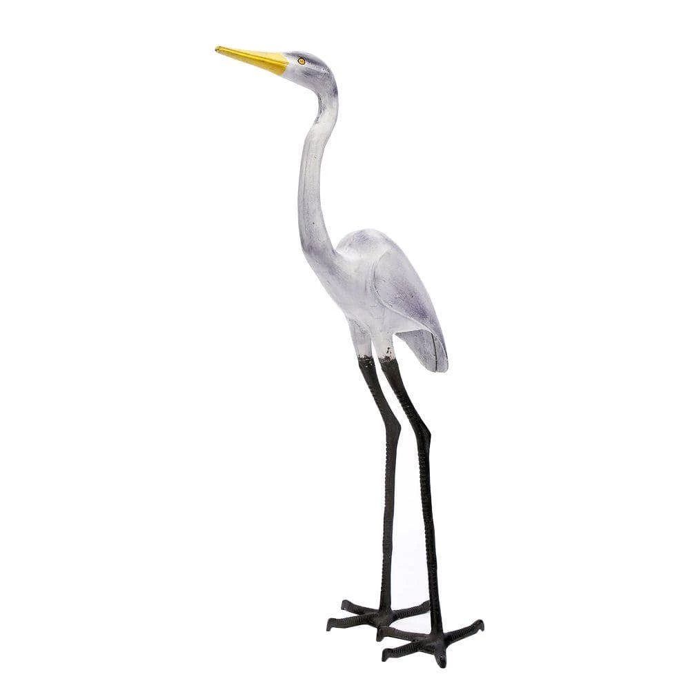 Achla Designs Great Egret I Outdoor Garden Statue, 43 in. Tall White Painted Finish 3 Achla Designs Great Egret I Outdoor Garden Statue, 43 in. Tall White Painted Finish