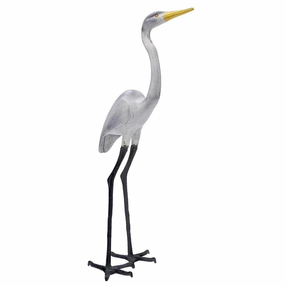Achla Designs Great Egret I Outdoor Garden Statue, 43 in. Tall White Painted Finish 4 Achla Designs Great Egret I Outdoor Garden Statue, 43 in. Tall White Painted Finish - Image 2