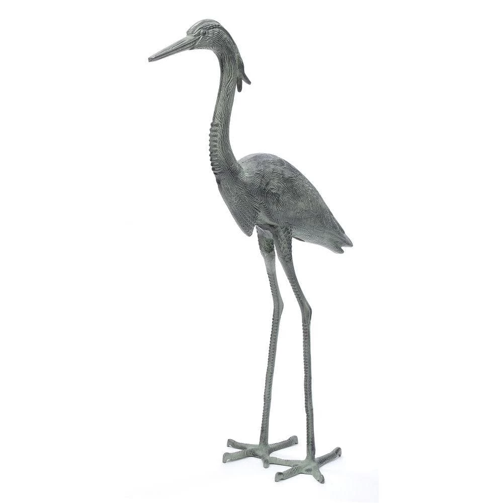 Achla Designs Stately Great Blue Heron, 43 in. Tall Blue-Grey Verdi Painted Finish 3 Achla Designs Stately Great Blue Heron, 43 in. Tall Blue-Grey Verdi Painted Finish