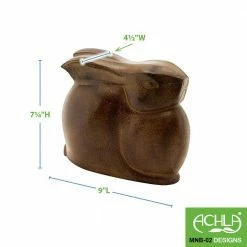 Achla Designs Cast Aluminum Large Moon Bunny Indoor Outdoor Statue, 7 in. Tall Antique Bronze Finish -Achla Designs Shop achla designs garden statues mnb 02 fa 1000