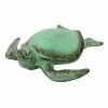 Achla Designs Indoor Outdoor Sea Turtle Statue, 16,5 in. L Blue-Grey Verdi Painted Finish