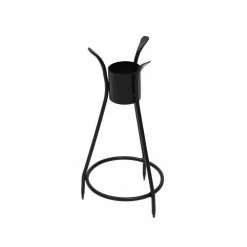 Achla Designs Trestle III Spiked Gazing Globe Ball Stand, 13.75 in. Tall Black Powder Coat Finish -Achla Designs Shop achla designs gazing balls gbs 14s 4f 1000