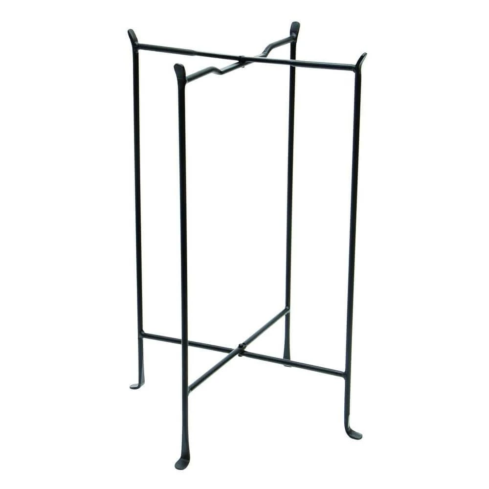 Achla Designs 22 in. Dia Black Powder Coat Iron Multi-Purpose Large Folding Floor Stand 3 Achla Designs 22 in. Dia Black Powder Coat Iron Multi-Purpose Large Folding Floor Stand