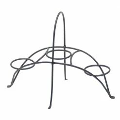 Achla Designs 16.75 in. Tall Graphite Powder Coat Iron Small Herb Caddy Plant Stand for Kitchen or Garden -Achla Designs Shop achla designs plant stands fc 01 44 1000