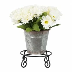 Achla Designs 12.25 in. Dia Black Powder Coat Small Short Piazza Plant Stand -Achla Designs Shop achla designs plant stands gbs 23 4f 1000