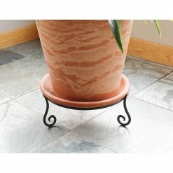 Achla Designs 14.75 in. Dia Black Powder Coat Short Ring Stand II for Planter Birdbath Gazing Ball -Achla Designs Shop achla designs plant stands gbs 25 1f 1000