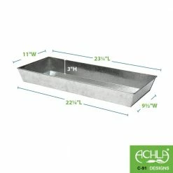 Achla Designs Large Versatile Galvanized Steel Tray, 24 in. W Antique Finish 16 Achla Designs Large Versatile Galvanized Steel Tray, 24 in. W Antique Finish -Achla Designs Shop achla designs planter saucers c 91 4f 1000