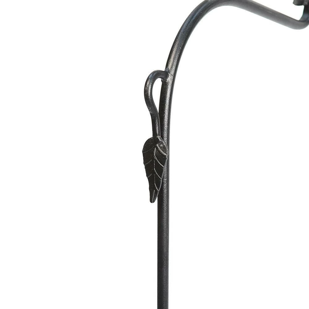Achla Designs 42 in. Tall Black Powder Coat Iron Shepherd's Hook Yard Pole Stake 4 Achla Designs 42 in. Tall Black Powder Coat Iron Shepherd's Hook Yard Pole Stake - Image 2