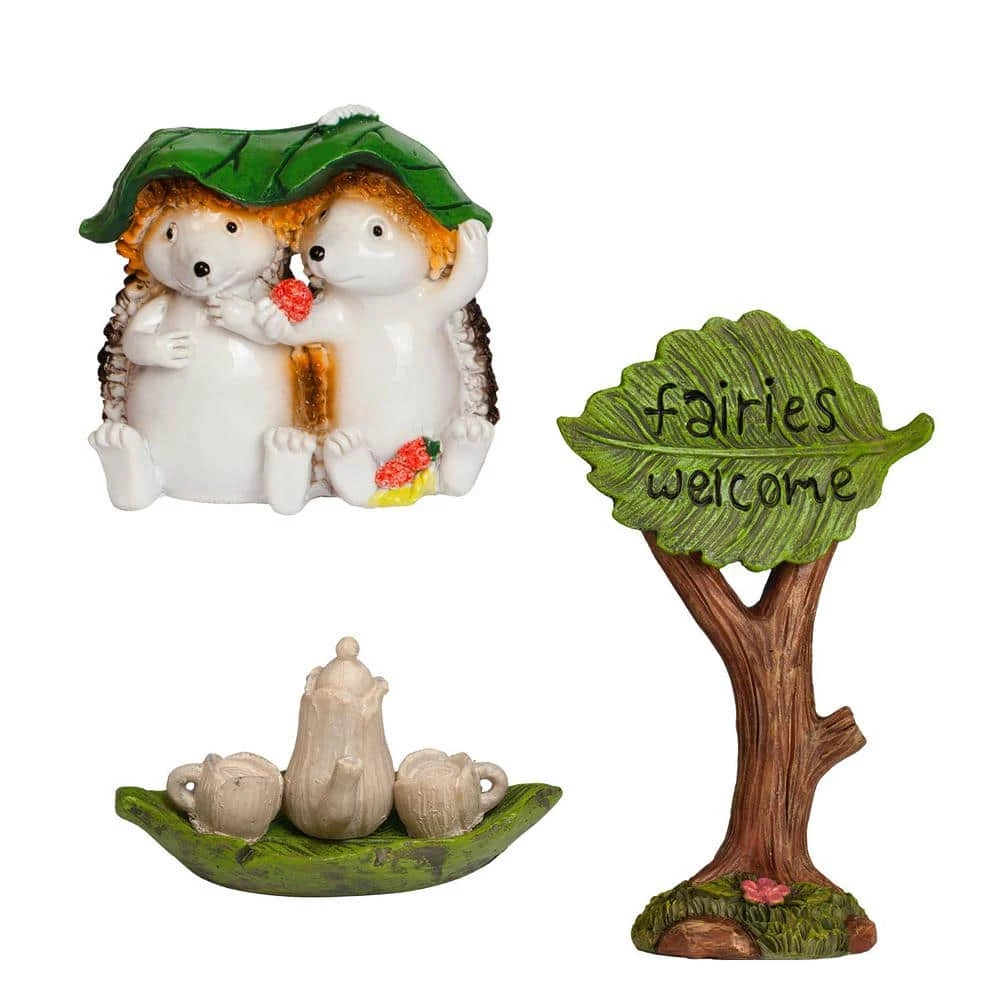 Arcadia Garden Products Tea Party Polyresin Fairy Garden Kit (11-Piece) 8 Arcadia Garden Products Tea Party Polyresin Fairy Garden Kit (11-Piece) - Image 6