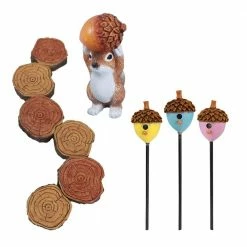 Arcadia Garden Products Adorning Acorns Polyresin Fairy Garden Kit (11-Piece) -Achla Designs Shop arcadia garden products garden statues fg32 44 1000