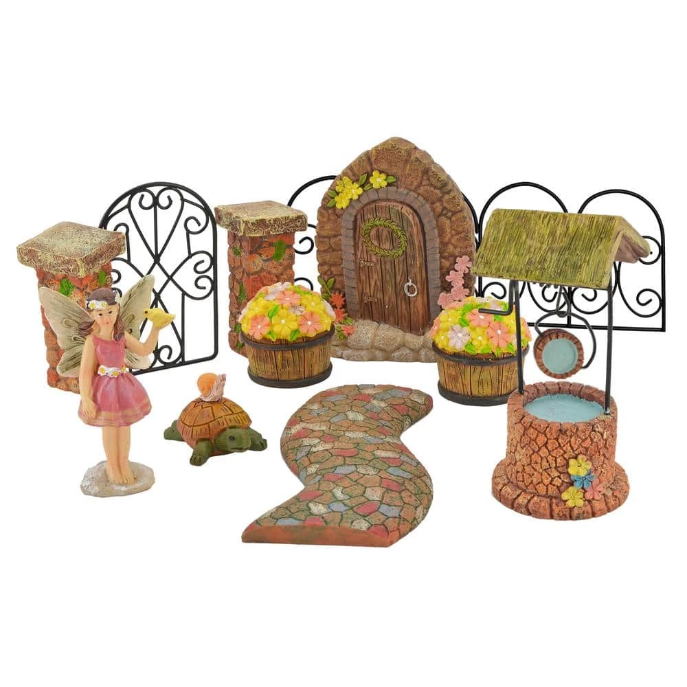 Arcadia Garden Products Pebble Lane Polyresin Fairy Garden Kit (11-Piece) 5 Arcadia Garden Products Pebble Lane Polyresin Fairy Garden Kit (11-Piece) - Image 3