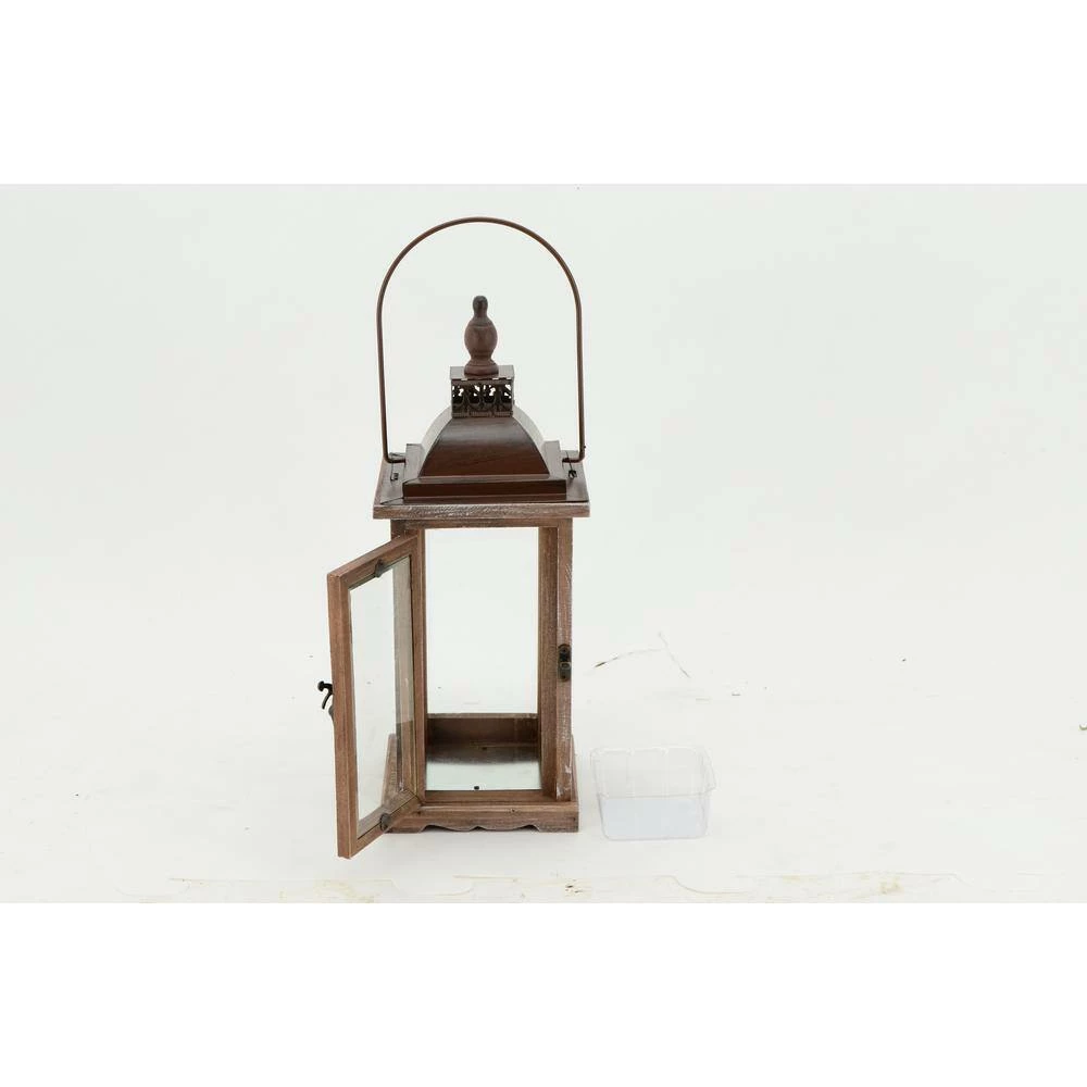 Arcadia Garden Products Bridle 8 in. x 12 in. Glass and Wood Lantern Terrarium 7 Arcadia Garden Products Bridle 8 in. x 12 in. Glass and Wood Lantern Terrarium - Image 5