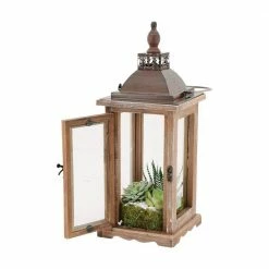 Arcadia Garden Products Bridle 8 in. x 12 in. Glass and Wood Lantern Terrarium 19 Arcadia Garden Products Bridle 8 in. x 12 in. Glass and Wood Lantern Terrarium -Achla Designs Shop arcadia garden products glass terrariums te41 31 1000
