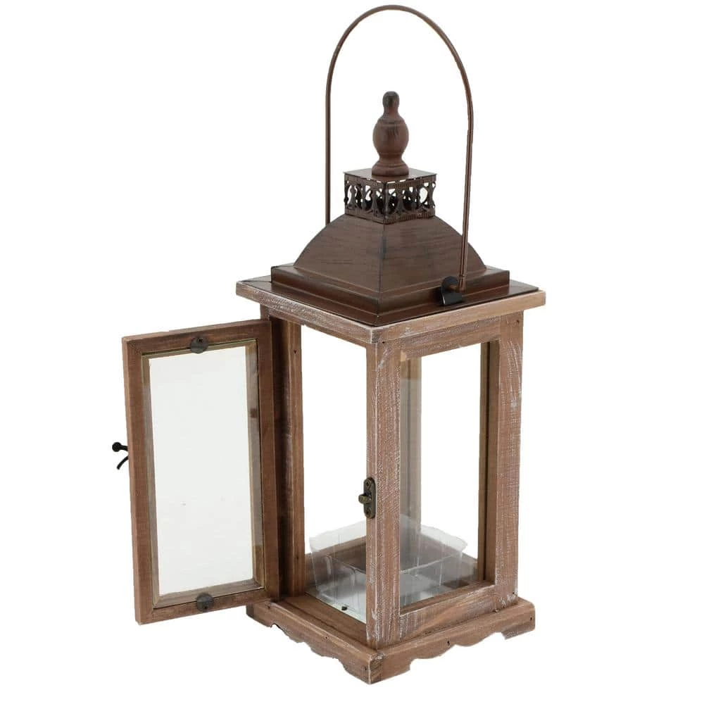 Arcadia Garden Products Bridle 8 in. x 12 in. Glass and Wood Lantern Terrarium 6 Arcadia Garden Products Bridle 8 in. x 12 in. Glass and Wood Lantern Terrarium - Image 4