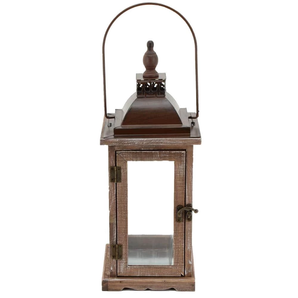 Arcadia Garden Products Bridle 8 in. x 12 in. Glass and Wood Lantern Terrarium 3 Arcadia Garden Products Bridle 8 in. x 12 in. Glass and Wood Lantern Terrarium