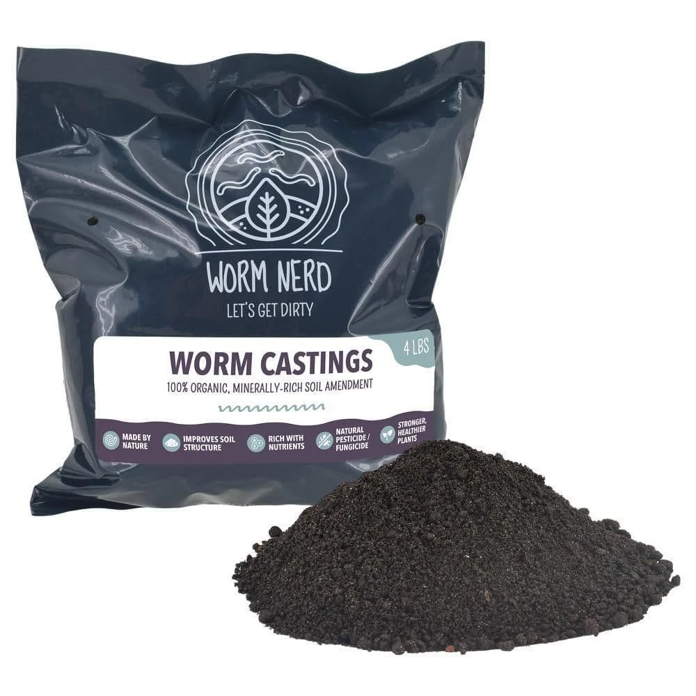 Arcadia Garden Products 4 lbs. Worm Nerd Worm Castings Natural Soil Additive 3 Arcadia Garden Products 4 lbs. Worm Nerd Worm Castings Natural Soil Additive