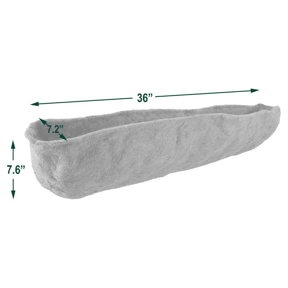 Arcadia Garden Products 36 in. Coconut Replacement Liner for Wall Trough Planter 6 Arcadia Garden Products 36 in. Coconut Replacement Liner for Wall Trough Planter - Image 4