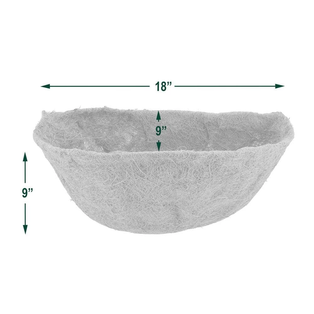 Arcadia Garden Products 18 in. Coconut Replacement Liner for Wall Planter 6 Arcadia Garden Products 18 in. Coconut Replacement Liner for Wall Planter - Image 4