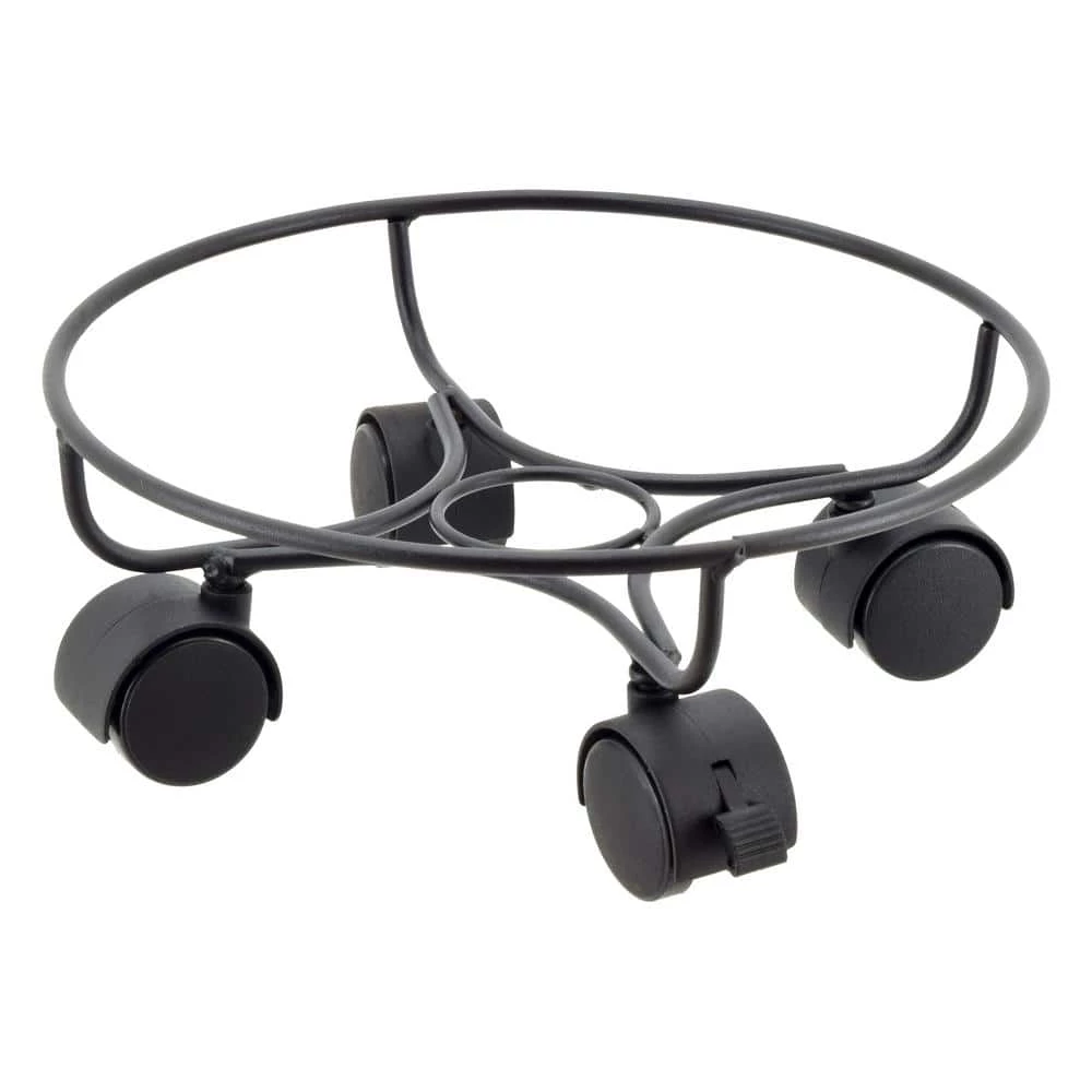 Arcadia Garden Products 10 in. Black Metal Heavy-Duty Plant Caddy 3 Arcadia Garden Products 10 in. Black Metal Heavy-Duty Plant Caddy