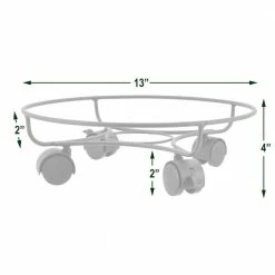 Arcadia Garden Products 13 in. Black Metal Heavy-Duty Plant Caddy -Achla Designs Shop arcadia garden products planter caddies 1560 1f 1000