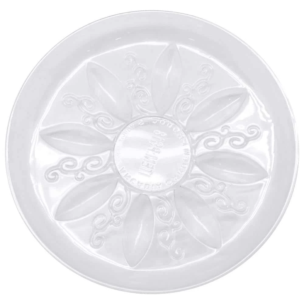 Arcadia Garden Products Heavy-Duty 10 in. Dia. Clear Plastic Saucer (5-Pack) 5 Arcadia Garden Products Heavy-Duty 10 in. Dia. Clear Plastic Saucer (5-Pack) - Image 3