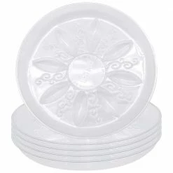 Arcadia Garden Products Heavy-Duty 10 in. Dia. Clear Plastic Saucer (5-Pack)