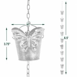 Arcadia Garden Products Rain Chain with Butterfly Pails -Achla Designs Shop arcadia garden products rain chains rc02 1f 1000