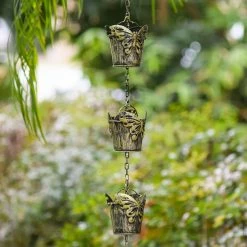Arcadia Garden Products Rain Chain with Butterfly Pails -Achla Designs Shop arcadia garden products rain chains rc02 31 1000