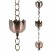 Arcadia Garden Products Rain Chain with Lotus Blossoms 1 Arcadia Garden Products Rain Chain with Lotus Blossoms -Achla Designs Shop arcadia garden products rain chains rc04 64 1000