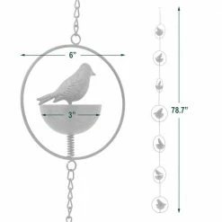 Arcadia Garden Products Rain Chain with Birds -Achla Designs Shop arcadia garden products rain chains rc05 1f 1000