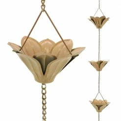 Arcadia Garden Products Rain Chain with Flowers