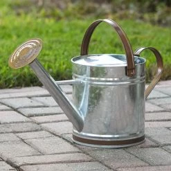 Arcadia Garden Products Classic 2.6 Gal. Chrome Metal Watering Can -Achla Designs Shop arcadia garden products watering cans wc14 31 1000