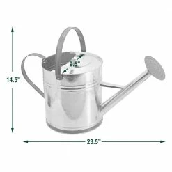 Arcadia Garden Products Classic 2.6 Gal. Chrome Metal Watering Can -Achla Designs Shop arcadia garden products watering cans wc14 44 1000