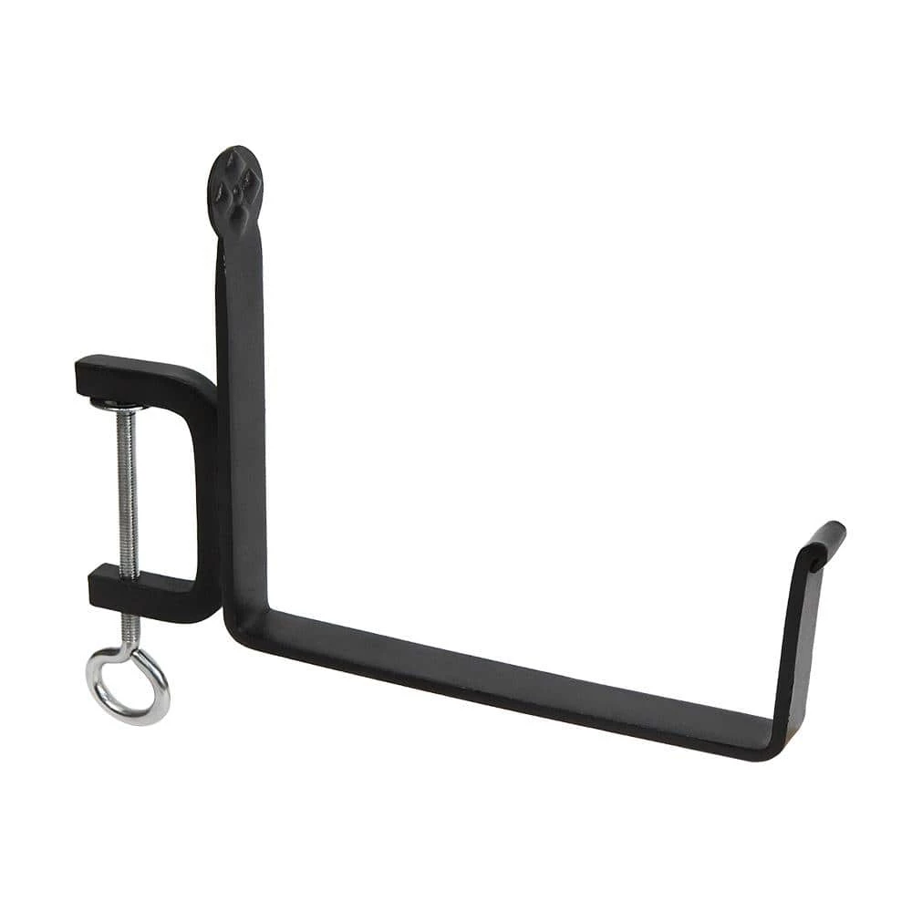 Achla Designs Clamp-On Wrought Iron Flower Box Brackets 6 Achla Designs Clamp-On Wrought Iron Flower Box Brackets - Image 4