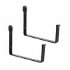 Achla Designs 10 in. W Black Powder Coat Iron Wall Mounted Flower Box Brackets (Pair)