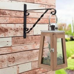 Arcadia Garden Products Hebron 12 in. Black Metal Alloy Plant Bracket (2-Pack) -Achla Designs Shop black arcadia garden products plant hangers br01e 31 1000