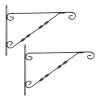 Arcadia Garden Products Hebron 16 in. Black Metal Alloy Plant Bracket (2-Pack) -Achla Designs Shop black arcadia garden products plant hangers br02e 64 1000