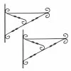 Arcadia Garden Products Shadow 16 in. Black Metal Alloy Plant Bracket (2-Pack) -Achla Designs Shop black arcadia garden products plant hangers br04e 64 1000