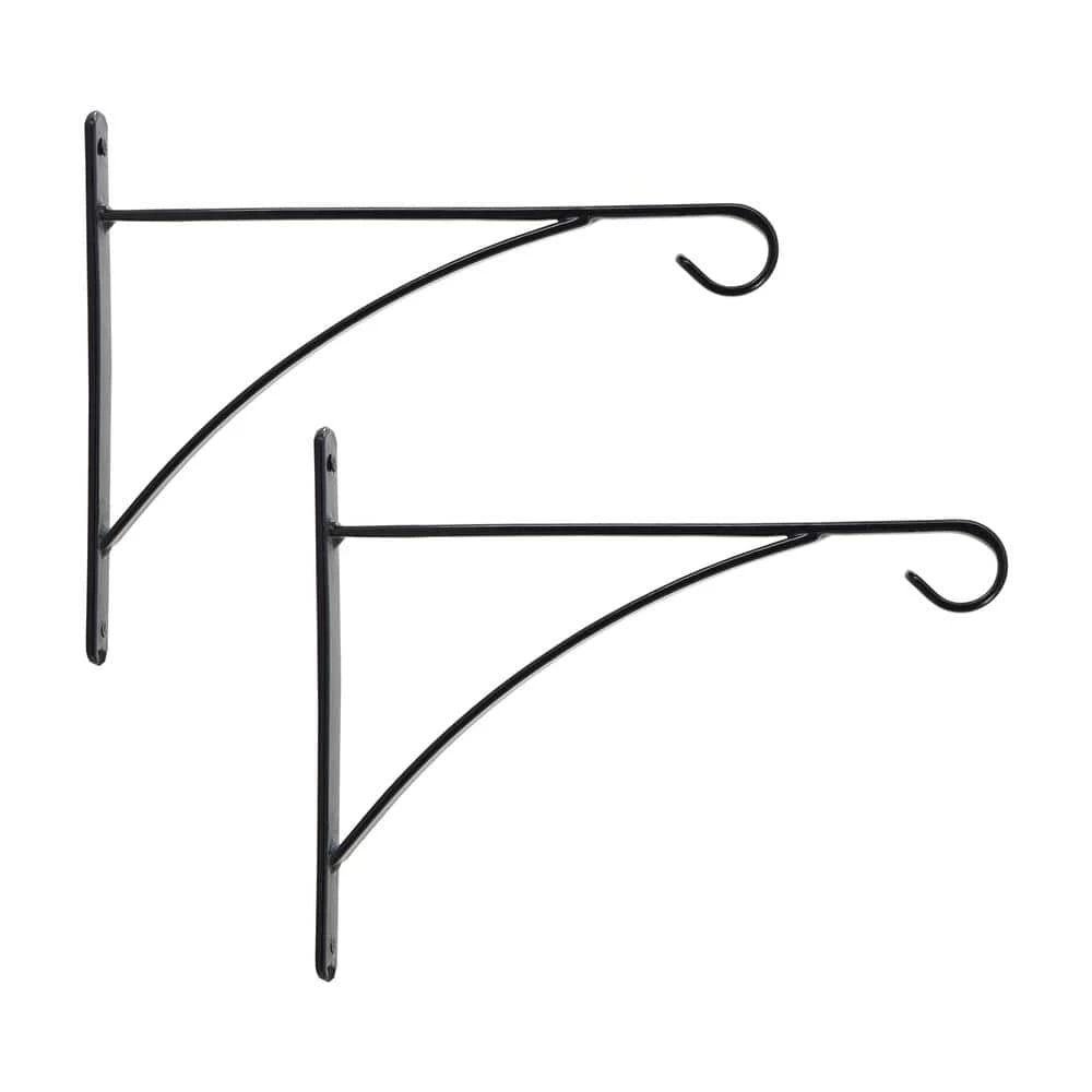Arcadia Garden Products Talon 12 in. Black Metal Alloy Plant Bracket (2-Pack) 3 Arcadia Garden Products Talon 12 in. Black Metal Alloy Plant Bracket (2-Pack)