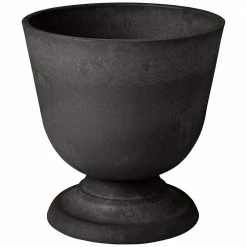 Arcadia Garden Products Classical 15 in. x 15 in. Black PSW Urn