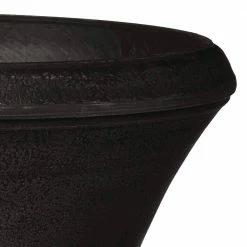Arcadia Garden Products Hamilton 18 in. x 22 in. Black PSW Urn -Achla Designs Shop black arcadia garden products urn planters db51bk 4f 1000