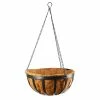Arcadia Garden Products Solstice 20 in. Black Metal Coconut Hanging Basket -Achla Designs Shop black metal arcadia garden products hanging planters 1593 64 1000