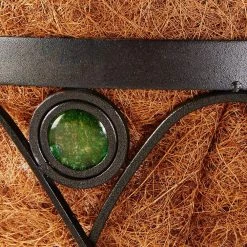 Arcadia Garden Products Emerald 36 in. Black Metal Coconut Wall Trough Planter -Achla Designs Shop black metal arcadia garden products wall planters cb07 4f 1000