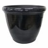 Southern Patio Derby Large 15 in. x 12 in. Black High-Density Resin Planter -Achla Designs Shop black southern patio plant pots hdr 088745 64 1000