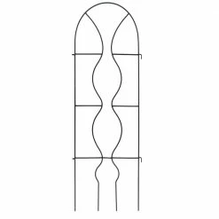 Achla Designs Orangery Trellis Gardening Tool, 65 in. Tall Black Powdercoat Finish