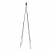 Achla Designs Fleur-De-Lis Garden Trellis Tool, 78 in. Tall Black Powder Coat Finish