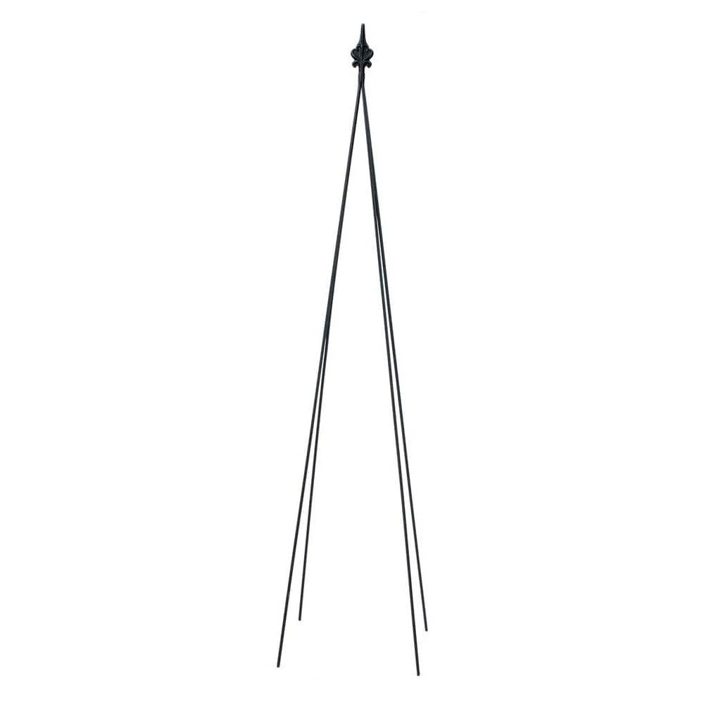 Achla Designs Fleur-De-Lis Garden Trellis Tool, 78 in. Tall Black Powder Coat Finish 3 Achla Designs Fleur-De-Lis Garden Trellis Tool, 78 in. Tall Black Powder Coat Finish