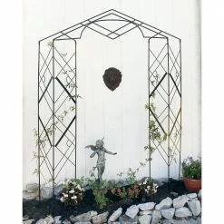 Achla Designs Modern Athena Decorative Garden Trellis, 76 in. Tall Black Powder Coat Finish 7 Achla Designs Modern Athena Decorative Garden Trellis, 76 in. Tall Black Powder Coat Finish -Achla Designs Shop blacks achla designs garden trellises ft 46 4f 1000