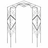 Achla Designs Modern Athena Decorative Garden Trellis, 76 in. Tall Black Powder Coat Finish -Achla Designs Shop blacks achla designs garden trellises ft 46 64 1000